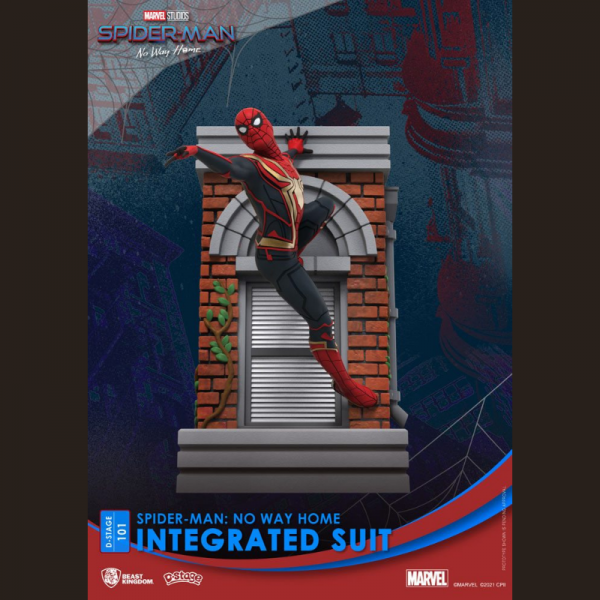 Spider-Man Tuta integrata Versione a scatola chiusa - Spider-Man: No Way Home D-Stage PVC Diorama (16 cm)