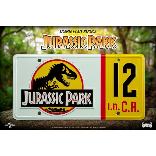 Jurassic Park - Replica 1/1 della targa di Dennis Nedry