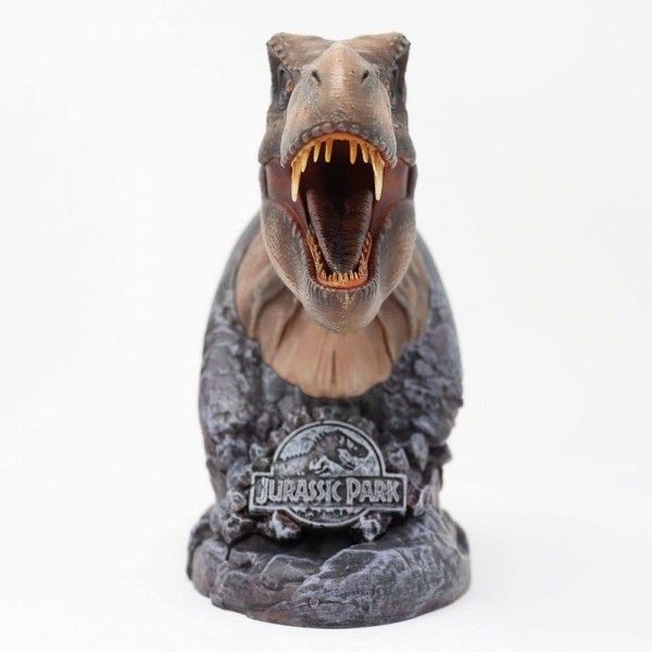 T-Rex - Busto in edizione limitata di Jurassic Park (15 cm)