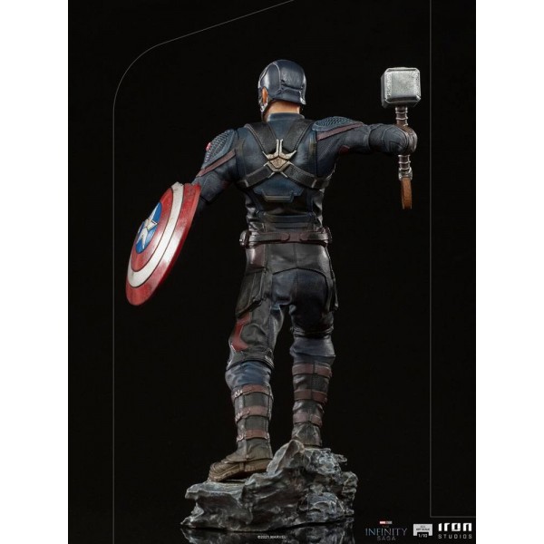 Capitan America Ultimate - Statua in scala artistica BDS della Saga dell'Infinito (21 cm)