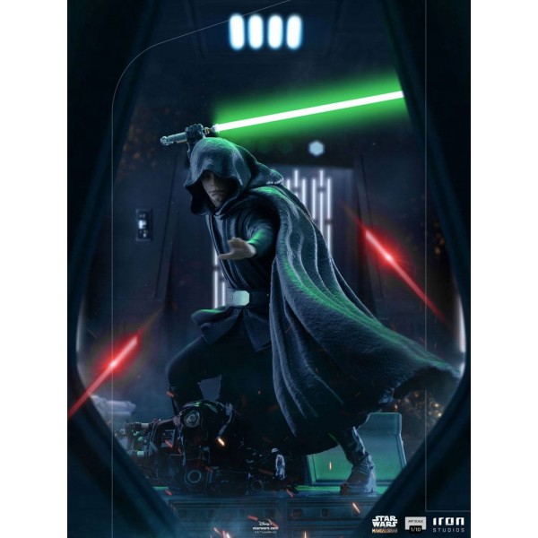 Luke Skywalker versione da combattimento - Star Wars The Mandalorian BDS Art Scale Statue 1/10 (24 cm)