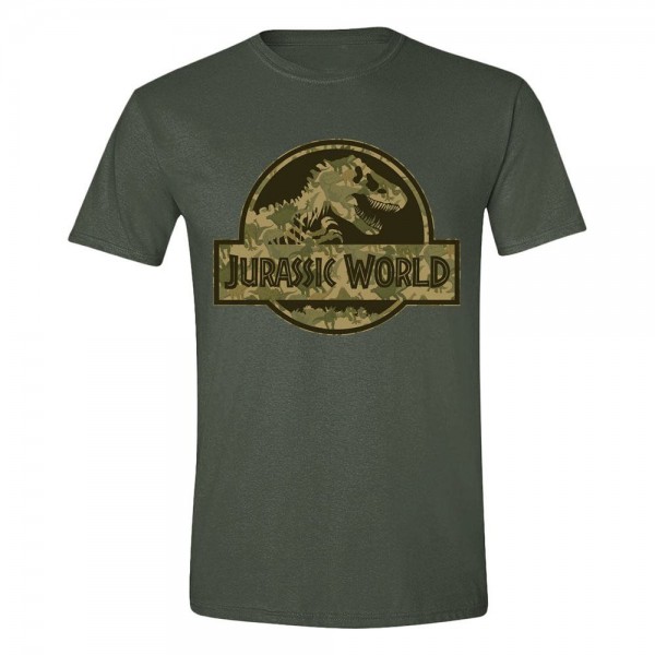 Maglietta Jurassic World Logo Camo