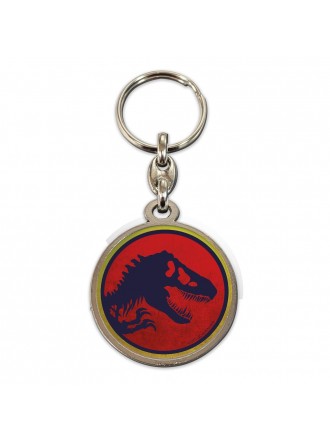 Logo di Jurassic Park - Portachiavi in metallo (7 cm)